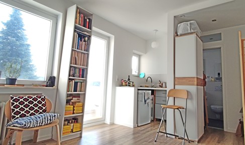 Smartes Studio Apartment im grünen Düsseltal – Provisionsfrei